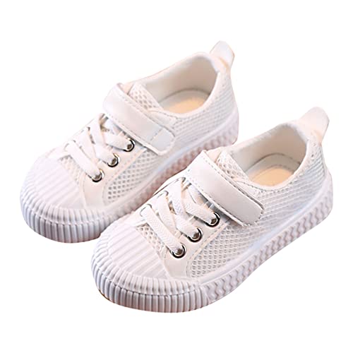 Sneaker Mädchen 30 Mesh-Gummisohle rutschfeste niedliche Cartoon-Freizeit-Sportschuhe für Kinder Turnschuhe 26 (White, 23 Infant) von Generic