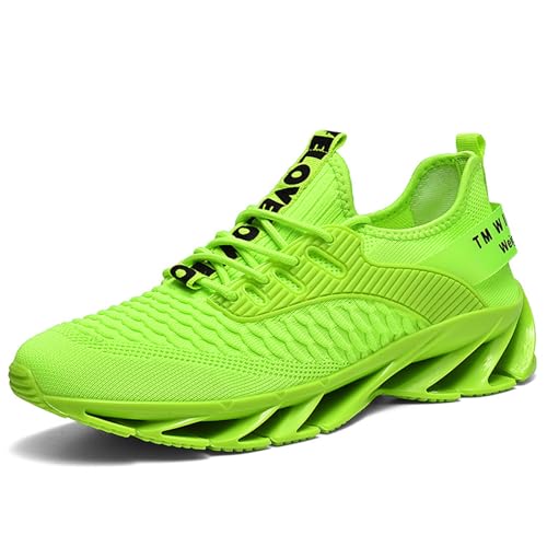 Sneaker Schuhe Herren Mit Schnürsenkel, Laufschuhe Herren Running, Turnschuhe Mit Luftpolster Sportlichen Halbschuhe Fashion Leicht Joggingschuhe rutschfeste Trainingsschuhe Outdoor Walkingschuhe von Generic
