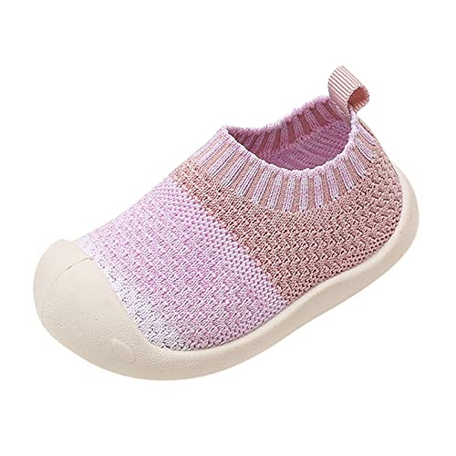 Sneaker Söckchen Baby Niedliche Schuhe Mädchen Kleinkind Turnschuhe rutschfeste erste 6 9 12 18 24 Monate Hausschuhe Kinder Mädchen 23 (Pink, 26 Toddler) von Generic