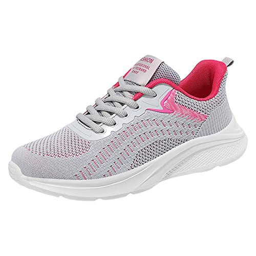 Sneakers Damen Bequem Leichte, Trendy Damen Schuhe für Corsa Sport Atmungsaktive, Große Größen Laufschuhe Belüftet Klassisch Turnschuhe für Gymnastik rutschfest Abriebfest von Generic