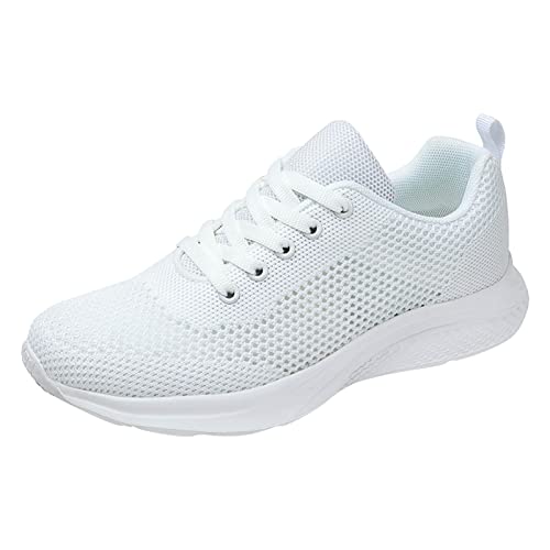 Sneakers Damen Bequem Leichte, Trendy Laufschuhe für Damen Atmungsaktive, Outdoor Jogging Running Turnschuhe Belüftet Mesh Sport Schuhe für Gymnastik rutschfest Abriebfest Komfortable Trekkingschuhe von Generic