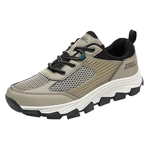 Sneakers Schuhe Herren Mit Schnürsenkel, Laufschuhe Mit Dämpfung Herren, Turnschuhe Mit Luftpolster Sportlichen Halbschuhe Atmungsaktiv Joggingschuhe rutschfeste Tennisschuhe Freizeit Wanderschuhe von Generic