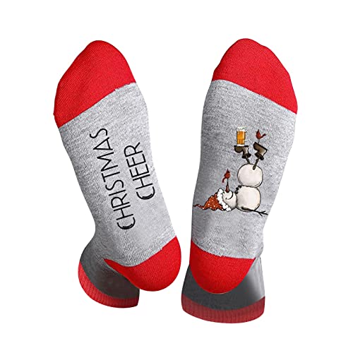 Socken Lustiges Geschenk für Männer und Frauen, Lustig Bunte Damen Socken Witzige Motiv Mehrfarbig Baumwoll Fun Geschenke Geburtstag Kleinigkeiten Herren Vatertag Muttertag Weihnachten (2-B, One Size) von Generic