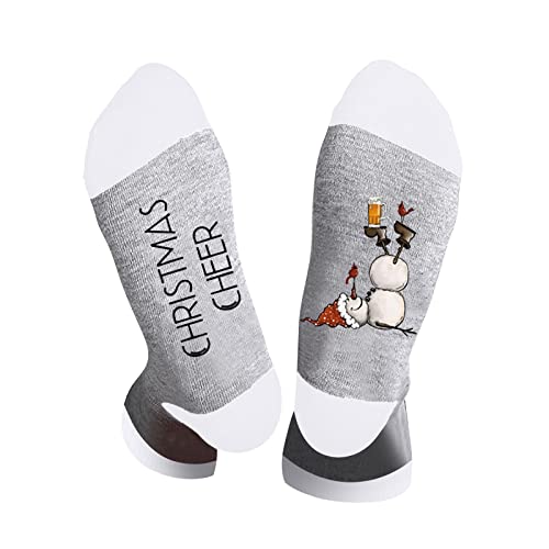 Socken Lustiges Geschenk für Männer und Frauen, Lustig Bunte Damen Socken Witzige Motiv Mehrfarbig Baumwoll Fun Geschenke Geburtstag Kleinigkeiten Herren Vatertag Muttertag Weihnachten (2-C, One Size) von Generic