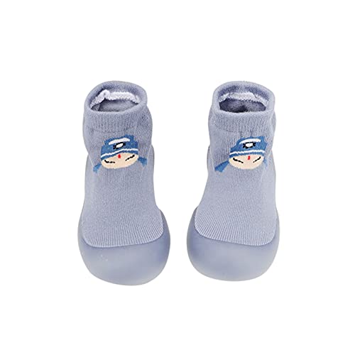 Sockenschuhe Kleinkind Opera Wanderer rutschfeste Säuglingssocken Baby Toddler Comic-elastische Schuhe erste Baby-Schuhe Outdoor-Sneaker (Blue, 20 Toddler) von Generic