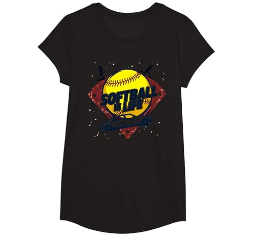 Softball Mom Life: Ich Bin nur der Fahrer T-Shirt, Girls, Schwarz, XS Softball Mom Life: Ich Bin nur der Fahrer T-Shirt, Girls, Schwarz, XS von Generic