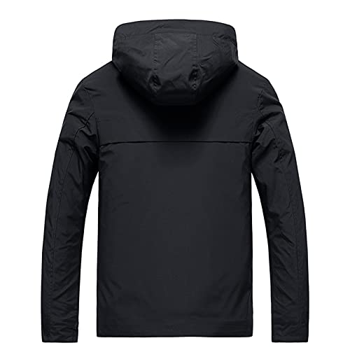 Softshell Jacket Herren Herren Longarm Work Wear Colour-Baseballwesten lässige Kapuzen-Jacke Softshell Jacket Herren von Generic