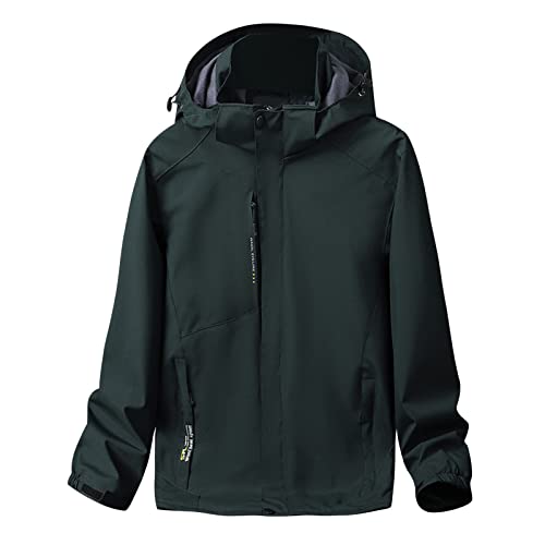 Softshelljacke Herren Schwarz 5Xl - Funktionsjacke Herren 3 In 1 Lang - Wanderjacke Wasserdicht Winter Regen Jacke Fluganzug Bergsteigen Jacke Dünne Jacke Stanzen Jacke Outdoorjacke Übergangsjacke von Generic