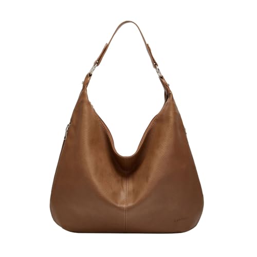 Solide Quasten-Muttertasche, große Kapazität, eine Schultertasche, Einkaufstasche Handtasche Zwei Taschen (Khaki, One Size) von Generic
