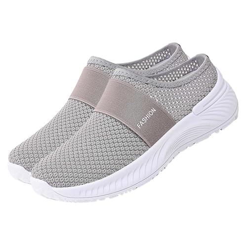 Sommer Arbeitsschuhe Damen Flach Mesh Hausschuhe Sneakers Breite Füße Atmungsaktive Walkingschuhe Weichen Sohlen Sportschuhe rutschfeste Freizeit Trekkingschuhe Sommer Arbeitsschuhe Damen Flach Mesh Hausschuhe Sneakers Breite Füße Atmungsaktive Walkingschuhe Weichen Sohlen Sportschuhe rutschfeste Freizeit Trekkingschuhe von Generic