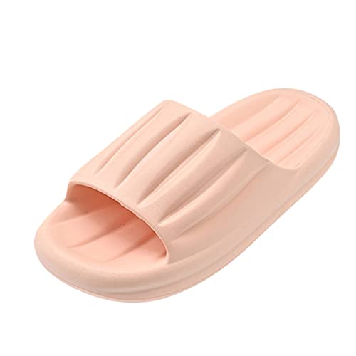 Sommer Cozislides Original Damen Cozy Slides Super Weich rutschfest Hausschuhe Badelatschen Dick Eva Damen Pillow Cloud Slippers Peep Toe Hausschuhe Duschsandale Badezimmer von Generic