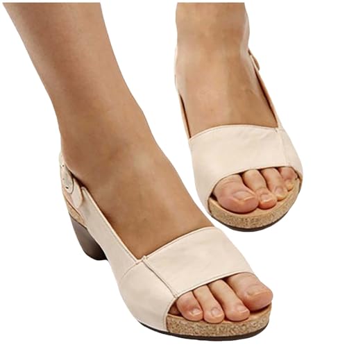 Sommer Damen Sandalen Elegant Breite Füße Offene Slingback Pump Sandaletten Freizeit Strand Schuhe Orthopädische Sommerschuhe Slide Mit Weiche Fussbett Bequem Strandschuhe Sommer Damen Sandalen Elegant Breite Füße Offene Slingback Pump Sandaletten Freizeit Strand Schuhe Orthopädische Sommerschuhe Slide Mit Weiche Fussbett Bequem Strandschuhe von Generic