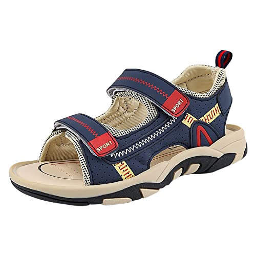 Sommer Jungen Mädchen Sandalen Wanderschuhe Kinder Kleinkind Rutschen Sandalen Unisex Kinder Casual Mädchen-Tennis-Schuhe (Blue, 9-9.5 Years) von Generic