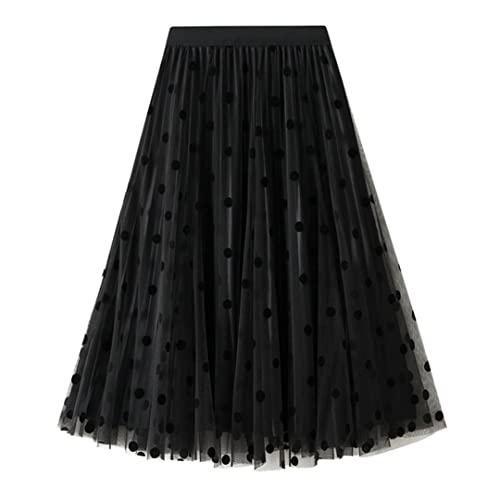 Sommer Mode Frauen Mesh Tüll Röcke Mode Midi Faltenrock Sommer Mode Frauen Mesh Tüll Röcke Mode Midi Faltenrock von Generic