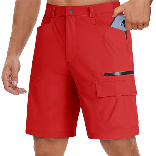 Sommer Taktische Nylon Arbeitsshorts Männer Lässige Wandern Cargoshorts Leichtgewicht Outdoor Angeln Kurze Hosen Für Mann Tomato Red L von Generic