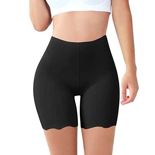 Sommer dünne Eisseide leichte Hose Welle Dreipunkt-Leggings bequeme Damen-Shorts Anti-Expositions-Sicherheitshose gewellte einteilige 2024 von Generic