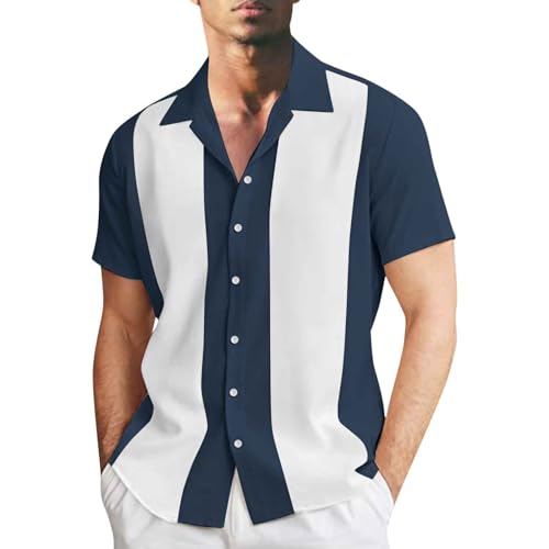 Sommerhemd Herren Herren Kurzarm Casual Freizeit Herrenhemd Regular Fit Freizeithemd Sommer Herren Freizeithemd Lässiges Hawaiihemd Strandhemd, M-4XL Sommerhemd Herren Herren Kurzarm Casual Freizeit Herrenhemd Regular Fit Freizeithemd Sommer Herren Freizeithemd Lässiges Hawaiihemd Strandhemd, M-4XL von Generic