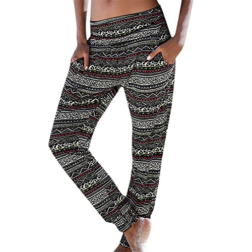 Generic Sommerhose Damen Leicht Boho Strandhose Damen Lange Haremshose Schlupfhose mit Taschen Blumen Straight Bein Hose Freizeithose Damen Sommer Stoffhose Jogginghose Generic Sommerhose Damen Leicht Boho Strandhose Damen Lange Haremshose Schlupfhose mit Taschen Blumen Straight Bein Hose Freizeithose Damen Sommer Stoffhose Jogginghose von Generic