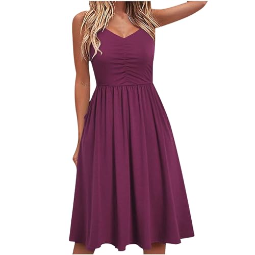 Boho Kleid Damen Weiß Kurz Sommerkleid Plissee Sommer Strandkleid Schulterfrei Plisseekleid Leichte Sommerkleider A Linie Sexy Kleid Minikleid Luftig Urlaub Freizeitkleid von Generic