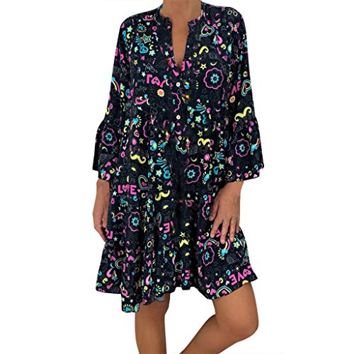 Sommerkleid Damen Knielang Elegant Boho Blumenkleid Sommerkleid Strandkleider Midi Kurz Sommer Tunika Kleider Leicht Knielang Blusenkleid Mode Freizeitkleider Tunikakleid Luftige Carmen Stufenkleid Sommerkleid Damen Knielang Elegant Boho Blumenkleid Sommerkleid Strandkleider Midi Kurz Sommer Tunika Kleider Leicht Knielang Blusenkleid Mode Freizeitkleider Tunikakleid Luftige Carmen Stufenkleid von Generic