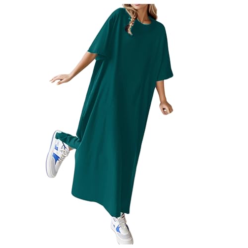 Sommerkleid Damen Lang Kleider Damen Sommer Tshirt Kleid Shirtkleid Sommerkleider Große Größen Maxikleid Schwarz Langes Kurzarm Weiß Damenkleider Freizeit Summer Dress Sommerkleid Damen Lang Kleider Damen Sommer Tshirt Kleid Shirtkleid Sommerkleider Große Größen Maxikleid Schwarz Langes Kurzarm Weiß Damenkleider Freizeit Summer Dress von Generic