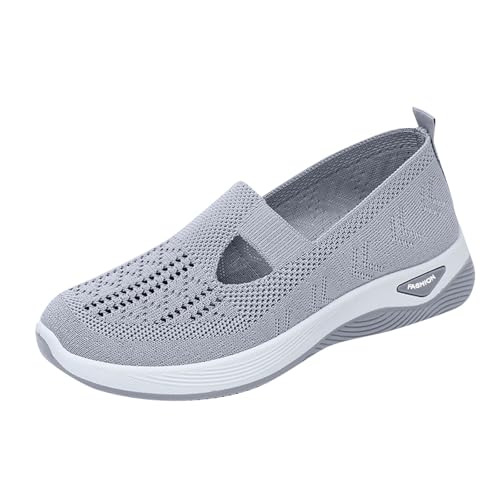 Sommerschuhe Damen Sneaker Orthopädische Schuhe Slipper Strandschuhe Keilabsatz Damen Laufschuhe Sneaker Weiß Krankenschwester Schuhe Wanderschuhe Sommer Weite Canvas 38,Grau Sommerschuhe Damen Sneaker Orthopädische Schuhe Slipper Strandschuhe Keilabsatz Damen Laufschuhe Sneaker Weiß Krankenschwester Schuhe Wanderschuhe Sommer Weite Canvas 38,Grau von Generic