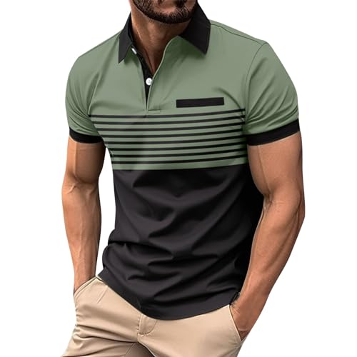 Sommershirt Herren Kurzarm Stretch Polohemd Regular Slim Fit Poloshirt Loser Workout T Shirt Komfortables Passform Strand Shirt Atmungsaktiv Freizeitshirt Basic Sportshirt Sommershirt Herren Kurzarm Stretch Polohemd Regular Slim Fit Poloshirt Loser Workout T Shirt Komfortables Passform Strand Shirt Atmungsaktiv Freizeitshirt Basic Sportshirt von Generic