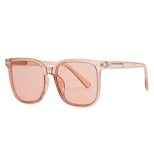 Sonnenbrille For Damen Mit Großem Rahmen, Quadratisch, For Autofahren, Pendler, Outdoor(Orange) von Generic