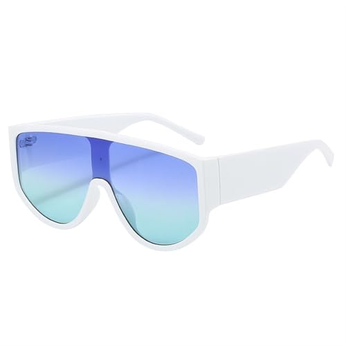 Sonnenbrille For Herren Mit Großem Rahmen, For Den Außenbereich, For Fahrer, For Pendler, For Den Strand(White) von Generic