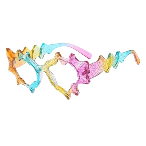 Sonnenbrille für Damen - Polarisierte Sonnenbrille für Damen, unregelmäßige Punk-Sonnenbrille | Leichte Sonnenbrille für Damen, modische Y2K Sonnenbrille für Frauen und Männer, Sonnenbrille, Colorful2 von Generic