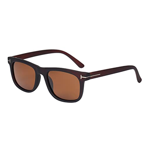 Sonnenbrille klassisch selbsttönende Gläser rot braun Unisex von Generic