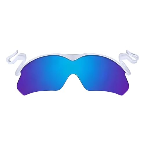 Sonnenbrille mit Clip, Sonnenbrille für Herren, Sportbrille mit Clip, Sonnenbrille mit Clip, flache Sonnenbrille mit UV400-Schutz, Golfbrille für Frauen, H, blau, Consulte la descripción von Generic