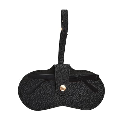 Sonnenbrillen-Beutel mit Gurt | Tragbarer Becherhalter aus Leder | Sonnenbrillenhalter mit Riemen, Ärmelabdeckung für Brillen für Zuhause, Schlafsaal, Reisen, Schwarz , riferimento alla von Generic