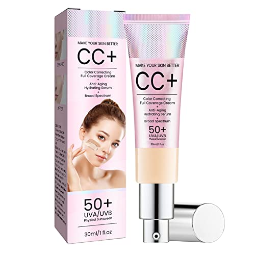 Sonnenschutz Natürlicher Concealer Wasserfest Ohne Make-up Feuchtigkeitsspendend Feuchtigkeitsspendend Skin Full Coverage Foundation Feuchtigkeitsspendend Koreanische Kosmetik (A, One Size) von Generic