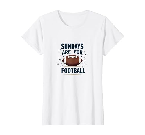 Sonntage sind für Fußball T-Shirt, Damen, Weiß, XS von Generic