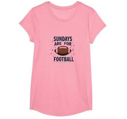 Sonntage sind für Fußball T-Shirt, Girls, Rosa, XS von Generic