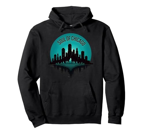 Soul of Chicago House Music Herren Graphic Top Pullover Hoodie, Unisex für Erwachsene, Schwarz, XL von Generic