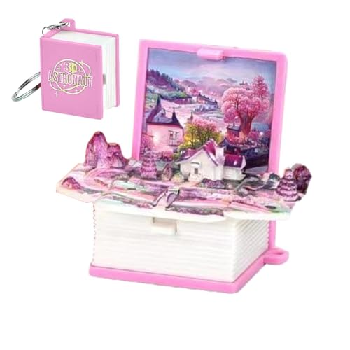 Spielzeugbuch Charm Schlüsselanhänger - 3d-Popup-Minispielzeug, 3d-Mini-Spielzeug | Kleines Geschenk Für Jungenn Und Mädchen, Rucksack-Fidget-Spielzeug, 3d-Mini-Popup Für Frauen, Männer von Generic