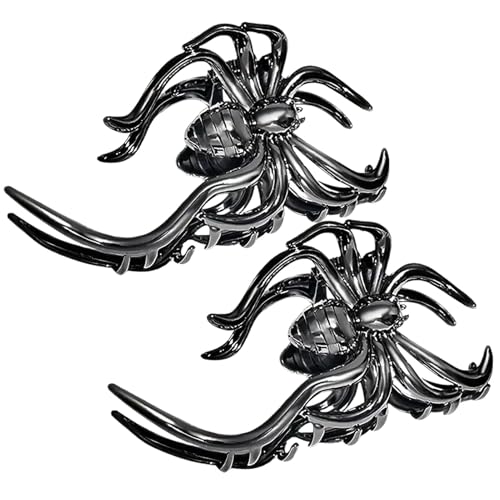 Spinnen-Haarspange - Spinnenbacken-Clips-Griff, Spinnen-Haarspangen | Rutschfeste Halloween-Haarspangen Für Cosplay-Kostüm-Party-Haar-Accessoires Für Frauen Und Mädchen von Generic
