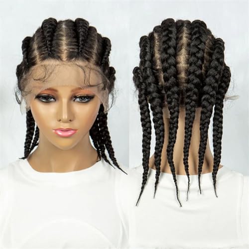 Spitze Cornrow Box Geflochtene Perücke Synthetische Spitze Front Perücken Für Frauen Zöpfe Perücke Mit Baby Haar Flechten Perücken Spitze Cornrow Box Geflochtene Perücke Synthetische Spitze Front Perücken Für Frauen Zöpfe Perücke Mit Baby Haar Flechten Perücken von Generic