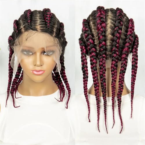 Spitze Cornrow Box Geflochtene Perücke Synthetische Spitze Front Perücken Für Frauen Zöpfe Perücke Mit Baby Haar Flechten Perücken Spitze Cornrow Box Geflochtene Perücke Synthetische Spitze Front Perücken Für Frauen Zöpfe Perücke Mit Baby Haar Flechten Perücken von Generic