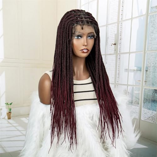 Spitze Perücke Synthetische Knotenlose Box Geflochtene Perücken Für Frauen 24 Zoll Spitze Frontal Cornrow Braids Perücken Mit Baby Haar Spitze Perücke Synthetische Knotenlose Box Geflochtene Perücken Für Frauen 24 Zoll Spitze Frontal Cornrow Braids Perücken Mit Baby Haar von Generic