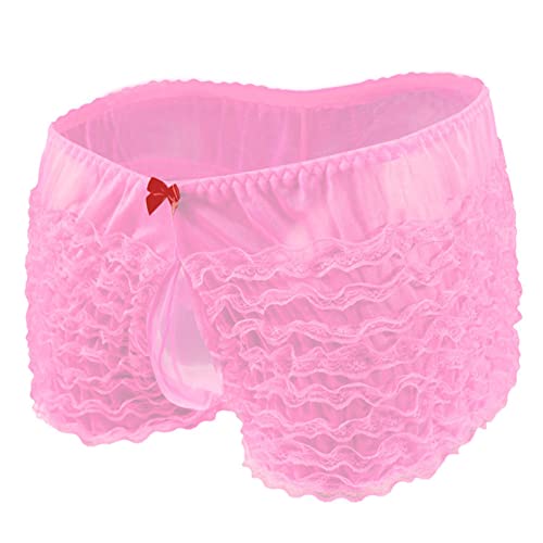 Spitze Unterwäsche Herren Boxershorts Erotische Wäsche Männer Spitzenwäsche Durchsichtige Slips Transparente Sexy Gay Unterwäsche Bequeme Weiche Tangaslip Low-Rise Lover Geschenk Rosa Einheitsgröße Spitze Unterwäsche Herren Boxershorts Erotische Wäsche Männer Spitzenwäsche Durchsichtige Slips Transparente Sexy Gay Unterwäsche Bequeme Weiche Tangaslip Low-Rise Lover Geschenk Rosa Einheitsgröße von Generic
