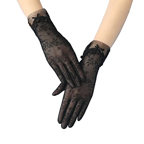 Spitzen Handschuhe Lace Handschuhe Tüll Handschuhe Kurze Braut Hochzeit Abendhandschuhe Spitzenhandschuhe Sonnenschutz Für Handschuhe Hochzeit Party Und Teeparty Dinner Halloween Abend Handschuhe von Generic