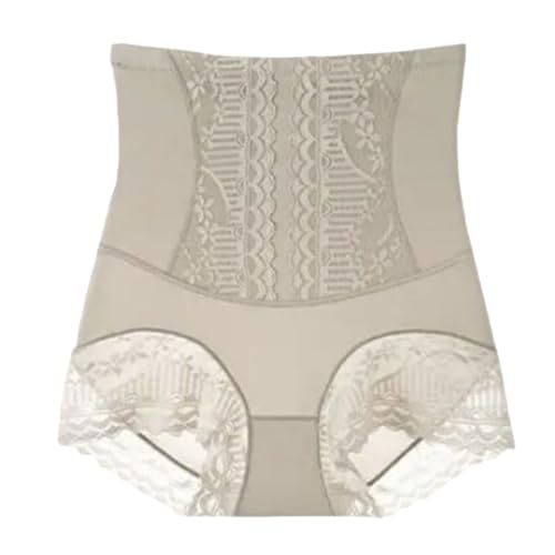 Spitzenhöschen mit hoher Taille zur Bauchkontrolle, Nahtlose Hüftstraffungs- und Postpartum-Bodyshaping-Hose für Damen(E,XXL) von Generic