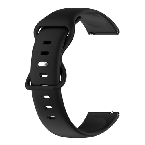 Sport Armbänder Kompatible mit Amazfit Active Armband für Damen Herren,Weiche Silikon Band Ersatz Armband für Amazfit Active Ersatzarmband, Schwarz von Generic