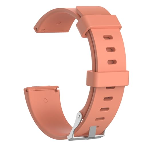 Sport Armbänder Kompatible mit Versa 2/Versa/Versa Lite Armband für Damen Herren,Weiche Silikon Band Ersatz Armband für Versa 2/Versa/Versa Lite Ersatzarmband, Orange von Generic