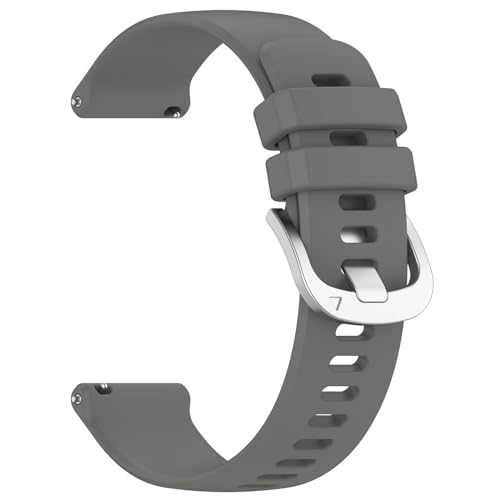 Sport Armbänder Kompatible mit Fossil Crewmaster Hybrid Armband für Damen Herren,Weiche Silikon Band Ersatz Armband für Fossil Crewmaster Hybrid Ersatzarmband, Dunkelgrau von Generic