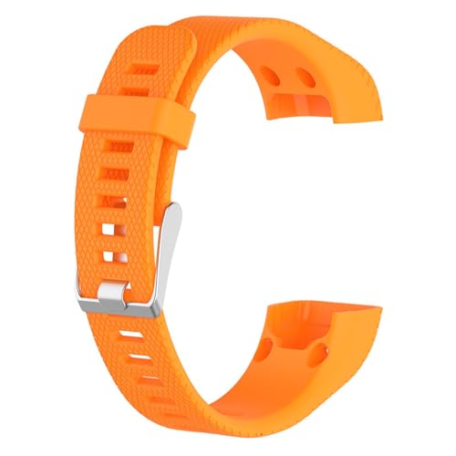 Sport Armbänder Kompatible mit Garmin Vivosmart HR+ Armband für Damen Herren,Weiche Silikon Band Ersatz Armband für Garmin Vivosmart HR+ Ersatzarmband, Orange von Generic