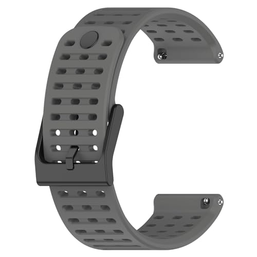 Sport Armbänder Kompatible mit Suunto 9 Peak Armband für Damen Herren,Weiche Silikon Band Ersatz Armband für Suunto 9 Peak Ersatzarmband, Grau von Generic